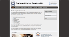 Desktop Screenshot of foxinvestigation.net